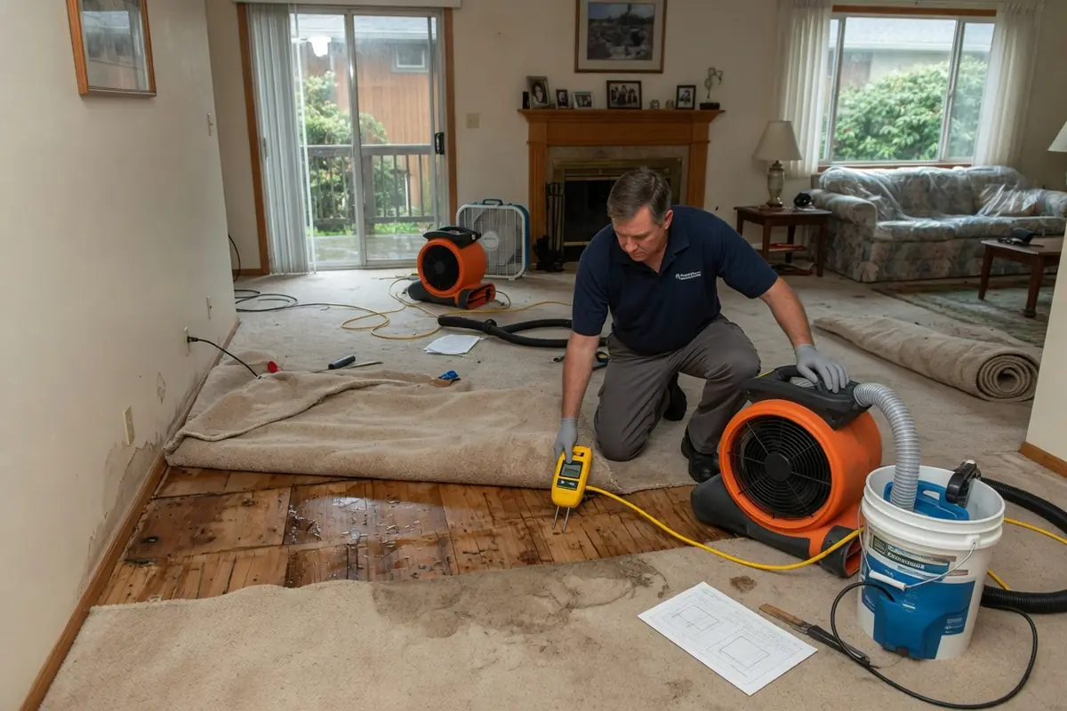 Emergency Water Damage Restoration Vancouver WA, LLC crew at work